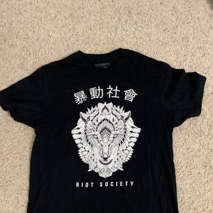 Short sleeve tee riot society 100%cotton